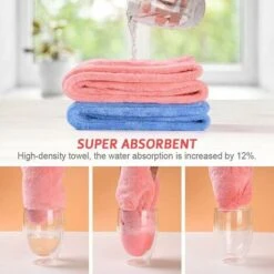 3 Pezzi Asciugamani Per Capelli Asciugamani, Asciugamani In Microfibra Super Assorbente Per Turbante Capelli Con Design Pulsante Asciugare I Capelli Rapidamente Per Le Donne (2 Pz) -Vendite ATMOSPHERA || None || Maxwell & Williams 100198429 4