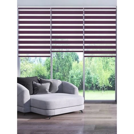 STOR PLANET - TENDA A RULLO A DOPPIO TELO SERIE DUOLUX PRUGNA 80 X 180 Cm 4 STOR PLANET - TENDA A RULLO A DOPPIO TELO SERIE DUOLUX PRUGNA 80 X 180 Cm - immagine 2