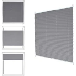 ECD Germany Tenda Plissettata - 85 X 200 Cm - Grigio - Klemmfix - EasyFix - Senza Foratura - Protezione Dal Sole E Della Privacy - Finestre E Porte - Incl. Materiale Di Montaggio - Veneziana A Rullo -Vendite ATMOSPHERA || None || Maxwell & Williams 16219419 5