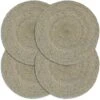 Tovagliette 4 Pz Grigio Neutro 38cm Rotonde In Juta VidaXL -Vendite ATMOSPHERA || None || Maxwell & Williams 17913290 1