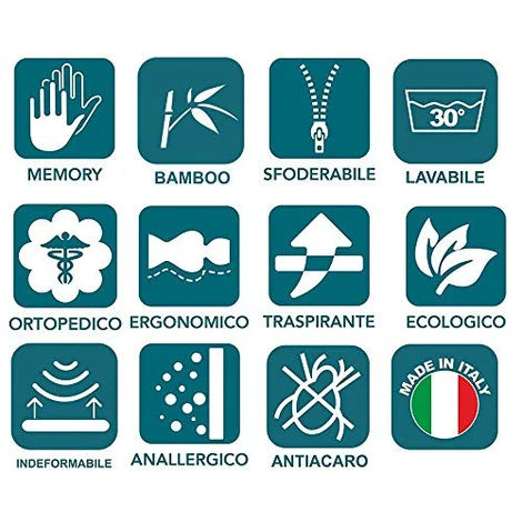 EVERGREENWEB - Cuscino Fiocco Di Memory Foam Con Fodera Fibra Di BAMBOO 42x72 Alto 15 Cm Modello Saponetta Adatto Per Dolori Cervicali, Federa Sfoderabile E Lavabile, Guanciali Cuscini Letto Antiacaro 6 EVERGREENWEB - Cuscino Fiocco Di Memory Foam Con Fodera Fibra Di BAMBOO 42x72 Alto 15 Cm Modello Saponetta Adatto Per Dolori Cervicali, Federa Sfoderabile E Lavabile, Guanciali Cuscini Letto Antiacaro - immagine 4