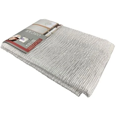 COPPIA TENDINA VETRO MODERNA LARGA 45 O 70 O 90 OSCAR GRIGIO COPPIA (2 TELI) CM. 45x150 3 COPPIA TENDINA VETRO MODERNA LARGA 45 O 70 O 90 OSCAR GRIGIO COPPIA (2 TELI) CM. 45x150