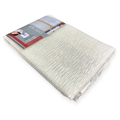 COPPIA TENDINA VETRO MODERNA LARGA 45 O 70 O 90 OSCAR BEIGE COPPIA (2 TELI) CM. 45x150 5 COPPIA TENDINA VETRO MODERNA LARGA 45 O 70 O 90 OSCAR BEIGE COPPIA (2 TELI) CM. 45x150 - immagine 3