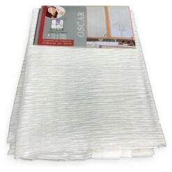 COPPIA TENDINA VETRO MODERNA LARGA 45 O 70 O 90 OSCAR BIANCO COPPIA (2 TELI) CM. 45x150 -Vendite ATMOSPHERA || None || Maxwell & Williams 20072979 3