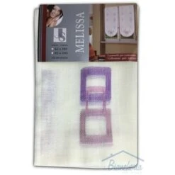 COPPIA TENDINA REGOLABILE VETRO MELISSA VIOLA COPPIA (2 TELI) CM. 60X150