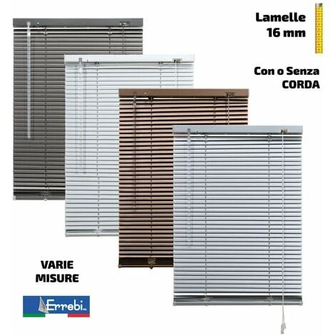 Tenda Veneziana Alluminio Lamelle 16 Mm Corde Veneziane Finestre Parasole Errebi - Dimensioni: 50 X 130 Cm - Colore: Antracite Senza Corda 3 Tenda Veneziana Alluminio Lamelle 16 Mm Corde Veneziane Finestre Parasole Errebi - Dimensioni: 50 X 130 Cm - Colore: Antracite Senza Corda