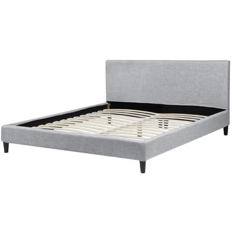 Fodera Per Letto In Tessuto Grigio Chiaro Poliestere Lavabile 180 X 200 Cm Fitou 6 Fodera Per Letto In Tessuto Grigio Chiaro Poliestere Lavabile 180 X 200 Cm Fitou - immagine 4