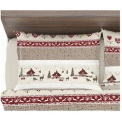 COMPLETO Lenzuola TIROLESE VALBADIA In Puro Cotone MADE In ITALY Una Piazza -Vendite ATMOSPHERA || None || Maxwell & Williams 23775934 3