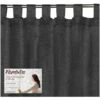 TENDA FIORDALISO In Tinta Unita NERO CM. 140X290 Confezionata