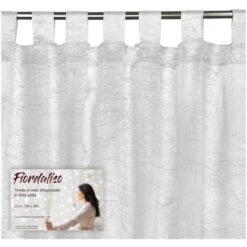 TENDA FIORDALISO In Tinta Unita BIANCO CM. 140X290 Confezionata