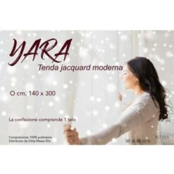 TENDA TENDAGGIO YARA Bianco Cm. 140 X 300 Confezionata -Vendite ATMOSPHERA || None || Maxwell & Williams 23776067 4