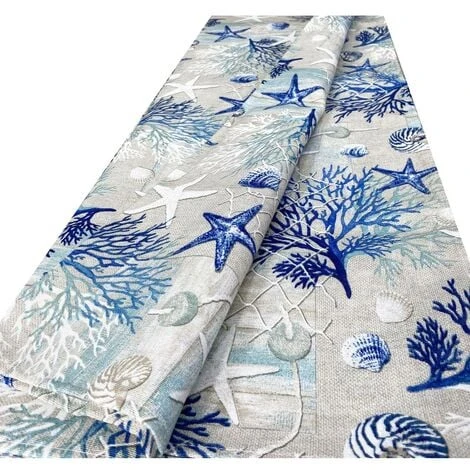TELO ARREDO Copritutto GRAN FOULARD COPRILETTO Copridivano TESSUTO LONETA Mare MARINO Coralli BLU 1 PIAZZA 4 TELO ARREDO Copritutto GRAN FOULARD COPRILETTO Copridivano TESSUTO LONETA Mare MARINO Coralli BLU 1 PIAZZA - immagine 2