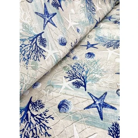 TELO ARREDO Copritutto GRAN FOULARD COPRILETTO Copridivano TESSUTO LONETA Mare MARINO Coralli BLU 1 PIAZZA 7 TELO ARREDO Copritutto GRAN FOULARD COPRILETTO Copridivano TESSUTO LONETA Mare MARINO Coralli BLU 1 PIAZZA - immagine 5
