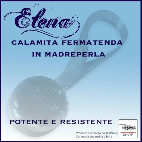 CALAMITA FERMA TENDA ELENA GRIGIO CALAMITE PER TENDE FERMATENDE MADREPERLA 5 CALAMITA FERMA TENDA ELENA GRIGIO CALAMITE PER TENDE FERMATENDE MADREPERLA - immagine 3