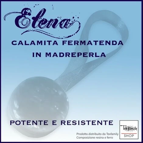 CALAMITA FERMA TENDA ELENA PANNA CALAMITE PER TENDE FERMATENDE MADREPERLA 5 CALAMITA FERMA TENDA ELENA PANNA CALAMITE PER TENDE FERMATENDE MADREPERLA - immagine 3