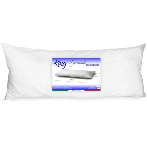 GUANCIALE KING CUSCINO LETTO 2 PIAZZE MATRIMONIALE LUNGO Cm. 180 MIS. CM. 50 X 180 4 GUANCIALE KING CUSCINO LETTO 2 PIAZZE MATRIMONIALE LUNGO Cm. 180 MIS. CM. 50 X 180 - immagine 2