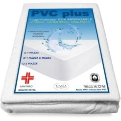 COPRIMATERASSO IMPERMEABILE SANITARIO PVC 1 PIAZZA