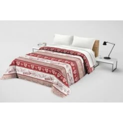 COPRILETTO Trapuntato FIOCCO © GERMAGNANO Tirolese ROSSO Made In Italy SINGOLO 1 PIAZZA