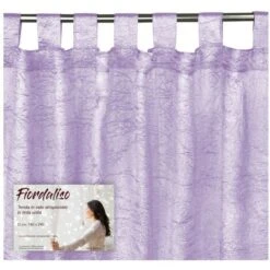 TENDA FIORDALISO In Tinta Unita LILLA CM. 140X290 Confezionata