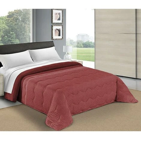 TRAPUNTA FIOCCO © Puntinato Bordeaux PIUMONE Invernale Made In Italy 2 PIAZZE 4 TRAPUNTA FIOCCO © Puntinato Bordeaux PIUMONE Invernale Made In Italy 2 PIAZZE - immagine 2