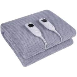 Coperta Elettrica Riscaldante Con Timer 2x60W 5 Livelli Di Temperatura Cr7417