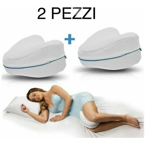 2x LEG PILLOW CUSCINO PER DORMIRE GAMBE SCHIENA MEMORY FOAM SUPPORTO ORTOPPEDICO 3 2x LEG PILLOW CUSCINO PER DORMIRE GAMBE SCHIENA MEMORY FOAM SUPPORTO ORTOPPEDICO