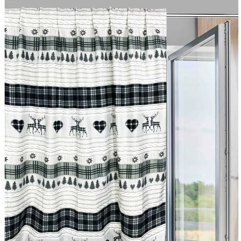 TENDA TIROLESE COASSOLO GRIGIO In Stile Montanaro CM. 150X280 Made In Italy 3 TENDA TIROLESE COASSOLO GRIGIO In Stile Montanaro CM. 150X280 Made In Italy