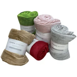 PLAID CORAL DECO 150X200CM TINTA UNITA ASSORTITO