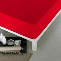 Lenzuolo Con Angoli Aderenti Naturals Rosso Dimensione:Letto Da 105 (105 X 190 Cm)