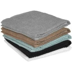 Asciugamano Viso In 100% Cotone Colore Marrone 55x100 Cm -Vendite ATMOSPHERA || None || Maxwell & Williams 28874554 5