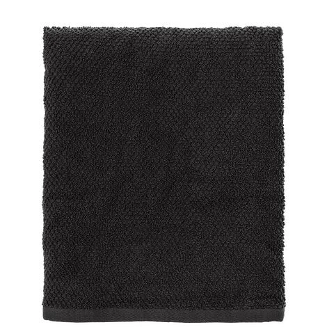 Asciugamano Ospite 100% Cotone Colore Nero 40x60 Cm 5 Asciugamano Ospite 100% Cotone Colore Nero 40x60 Cm - immagine 3