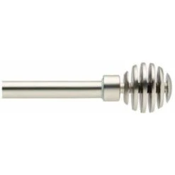 Bastone Per Tenda Cm 160 -300 Inox Con Sfera