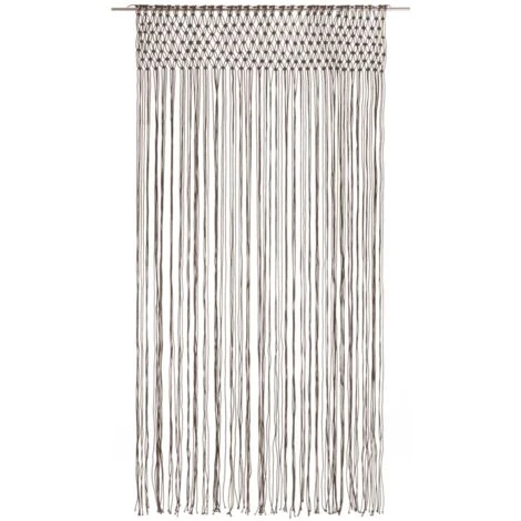 Tenda Macramè Grigio Talpa 140x240 Cm In Cotone VidaXL 4 Tenda Macramè Grigio Talpa 140x240 Cm In Cotone VidaXL - immagine 2