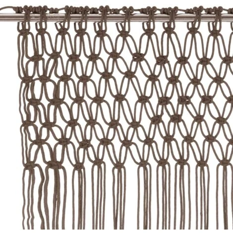 Tenda Macramè Grigio Talpa 140x240 Cm In Cotone VidaXL 6 Tenda Macramè Grigio Talpa 140x240 Cm In Cotone VidaXL - immagine 4