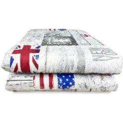 COPRILETTO Trapuntato ART LONDON NEW YORK Bandiere 2 PIAZZE -Vendite ATMOSPHERA || None || Maxwell & Williams 29604532 5