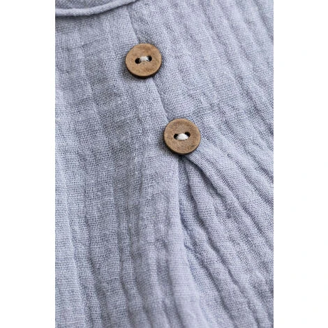 SKLUM Body Camicia In Cotone Tribi Blu Oceanico 5 SKLUM Body Camicia In Cotone Tribi Blu Oceanico - immagine 3