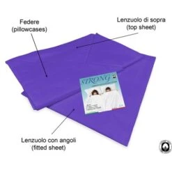 COMPLETO Lenzuolo STRONG LENZUOLA Tinta Unita VIOLA Puro COTONE Made In Italy Una Piazza -Vendite ATMOSPHERA || None || Maxwell & Williams 30090007 3