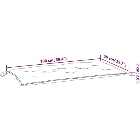 Cuscino Per Panca Bianco Crema 100x50x7 Cm In Tessuto Oxford VidaXL 5 Cuscino Per Panca Bianco Crema 100x50x7 Cm In Tessuto Oxford VidaXL - immagine 3