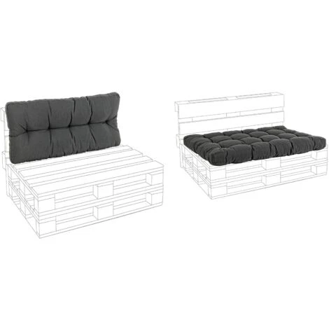 Cuscino Imbottito Per Pedane In Legno Divani Per Pallet Con Bancali 120 Cm -Blu / Spalliera 5 Cuscino Imbottito Per Pedane In Legno Divani Per Pallet Con Bancali 120 Cm -Blu / Spalliera - immagine 3