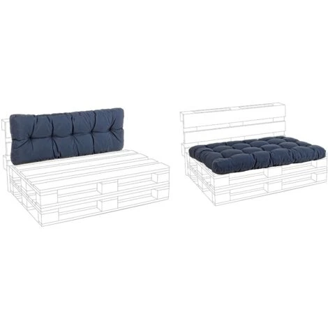 Cuscino Imbottito Per Pedane In Legno Divani Per Pallet Con Bancali 120 Cm -Blu / Spalliera 6 Cuscino Imbottito Per Pedane In Legno Divani Per Pallet Con Bancali 120 Cm -Blu / Spalliera - immagine 4
