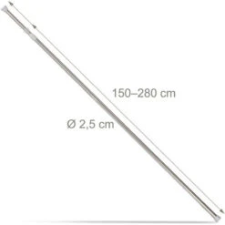 Relaxdays Asta Telescopica Estensibile, Bastone Per Tende, A Pressione, S. Fori, Acciaio, 150 - 280 Cm 10 Relaxdays Asta Telescopica Estensibile, Bastone Per Tende, A Pressione, S. Fori, Acciaio, 150 - 280 Cm -Vendite ATMOSPHERA || None || Maxwell & Williams 31794746 4