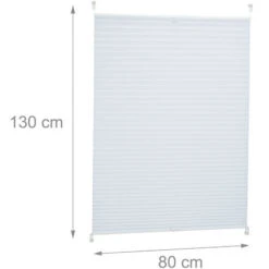 Relaxdays Tenda Plissettata A Rullo, Montaggio Con Clip Adesive, Per Interni, L X P: 80 X 130 Cm, Bianca Traslucida -Vendite ATMOSPHERA || None || Maxwell & Williams 32712602 4
