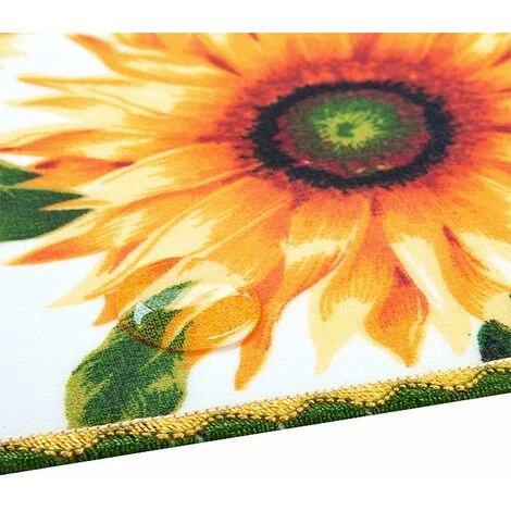 Tovaglia Antimacchia Cucina Girasoli Bordata Cotone Plastificato Proteggi Tavolo Copritavolo Bianco - 120x160 Cm 4 Tovaglia Antimacchia Cucina Girasoli Bordata Cotone Plastificato Proteggi Tavolo Copritavolo Bianco - 120x160 Cm - immagine 2