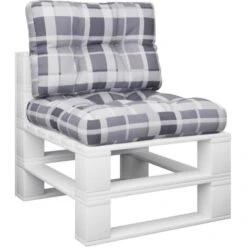 Cuscini Per Pallet 2 Pz Grigi A Quadri In Tessuto VidaXL -Vendite ATMOSPHERA || None || Maxwell & Williams 33030709 4