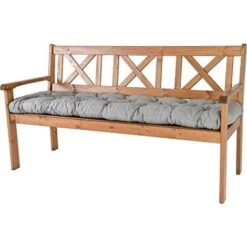 Ambientehome AKADAS - Cuscino Da Seduta A 2 Posti, 120 X 50 X 8 Cm, Grigio Chiaro -Vendite ATMOSPHERA || None || Maxwell & Williams 33314359 3