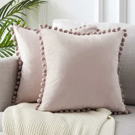 Fodera Per Cuscino 2 Pezzi Morbidi Cuscini In Velluto Decorano Il Soggiorno Moderno Della Camera Da Letto Del Divano - 45x45 Cm Rosa Chiaro 3 Fodera Per Cuscino 2 Pezzi Morbidi Cuscini In Velluto Decorano Il Soggiorno Moderno Della Camera Da Letto Del Divano - 45x45 Cm Rosa Chiaro
