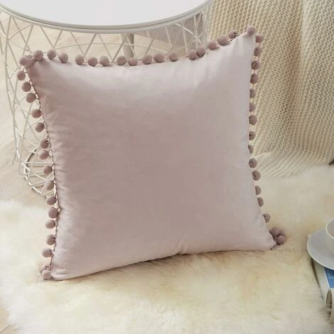 Fodera Per Cuscino 2 Pezzi Morbidi Cuscini In Velluto Decorano Il Soggiorno Moderno Della Camera Da Letto Del Divano - 45x45 Cm Rosa Chiaro 5 Fodera Per Cuscino 2 Pezzi Morbidi Cuscini In Velluto Decorano Il Soggiorno Moderno Della Camera Da Letto Del Divano - 45x45 Cm Rosa Chiaro - immagine 3