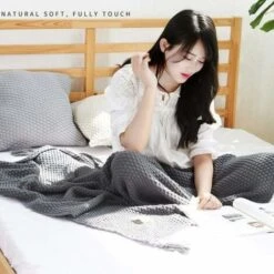 Coperta A Maglia Coperta Alla Moda Fatta A Mano In Stile Nordico Per Coperte Morbide Per Copriletto Copridivano Copriletto, Beige-110X240CM -Vendite ATMOSPHERA || None || Maxwell & Williams 33852817 5