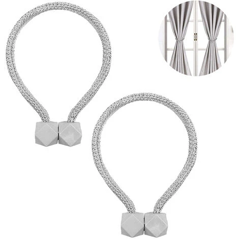 Fermatende Magnetiche In 2 Pezzi Per Tende, Pratiche Fascette Per Tende, Staffa Di Fissaggio Per Fascette Decorative Per Tende Da Finestra, Senza Bisogno Di Attrezzi --- 2pz Fibbia Magnetica Per Tende 4 Fermatende Magnetiche In 2 Pezzi Per Tende, Pratiche Fascette Per Tende, Staffa Di Fissaggio Per Fascette Decorative Per Tende Da Finestra, Senza Bisogno Di Attrezzi --- 2pz Fibbia Magnetica Per Tende - immagine 2