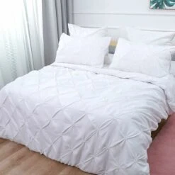 SOEKAVIA Completo Letto 2 Pezzi Con Copripiumino Plissettato Per Soggiorno E Hotel Collezione White 135x200cm -Vendite ATMOSPHERA || None || Maxwell & Williams 35820993 2